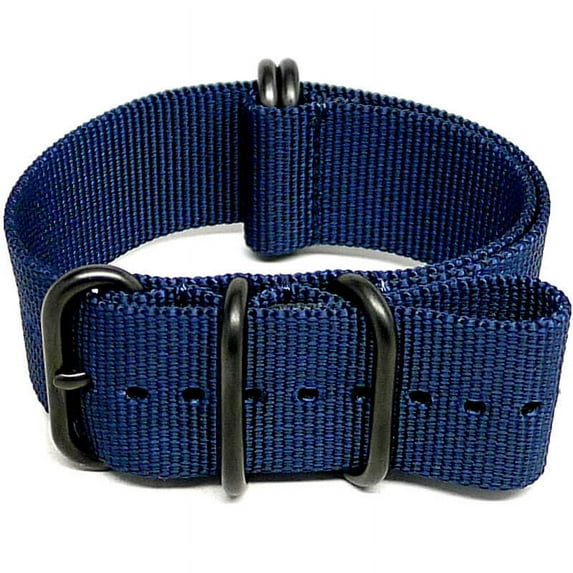 Da Luca Ballistic Nylon Military Watch Strap - Navy (PVD Buckle) : 22mm