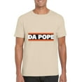 thumbnail image 1 of Da Pope Leo XIV Retro Catholic Statement Parody Inspired Art T-Shirt, for men & women, up to size 5XL, 1 of 3
