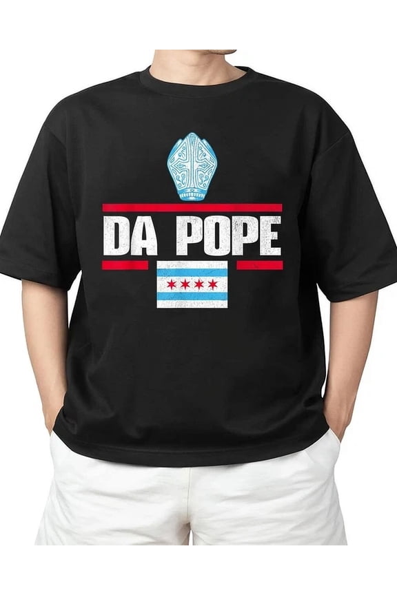 Da Pope Leo Xiv Chicago Flag Usa Unisex S-5Xl T-Shirt