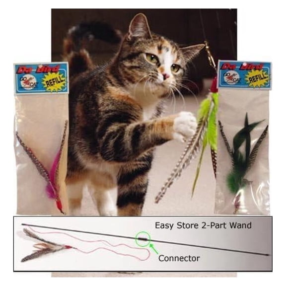Da Pull Apart Value Pack (1 Pull Apart Da Pole Cat Toy & 2 Extra Guinea Refills)