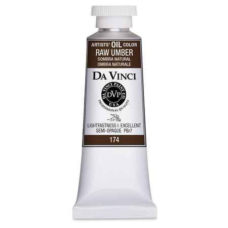 Da Vinci Artists' Oil Color - Raw Umber, 37 ml Tube