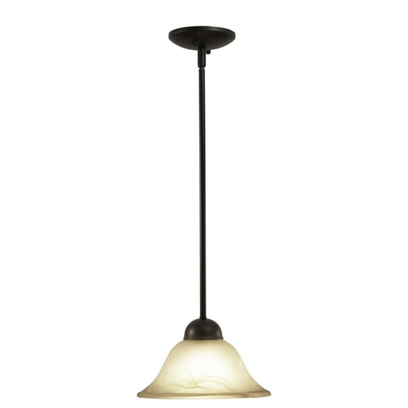 Da Vinci Bronze Mini Pendant Ceiling Light White Glass