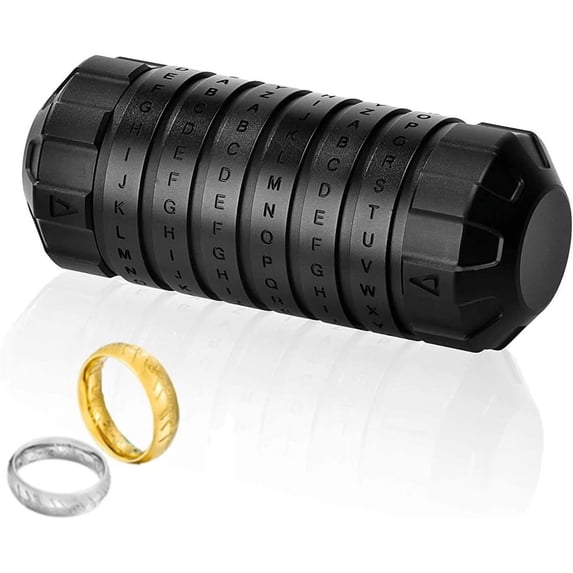 Da Vinci Code Mini Cryptex For Christmas Valentine's Day Most Interesting Birthday Gifts For Boyfriend and Girlfriend Brain Teaser Lock Puzzles Puzzle