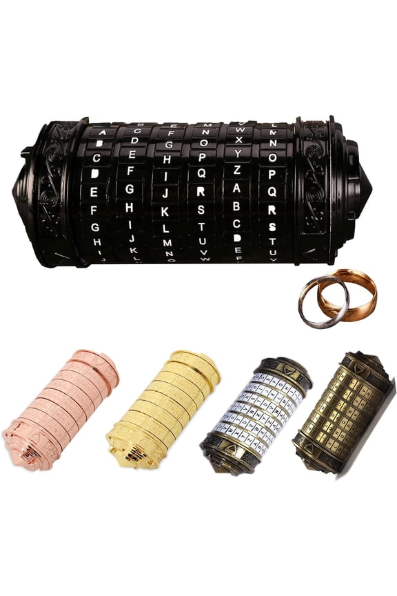 Da Vinci Code, Mini Cryptex For Christmas Valentine's Day Most Interesting Creative Romantic Birthday Gifts For Boyfriend and Girlfriend Brain Teaser Lock Puzzles… Puzzle