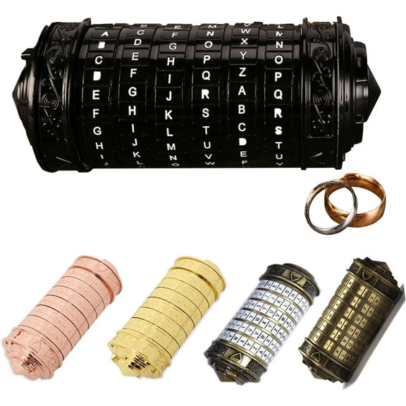 Da Vinci Code, Mini Cryptex For Christmas Valentine's Day Most Interesting Creative Romantic Birthday Gifts For Boyfriend and Girlfriend Brain Teaser Lock Puzzles… Puzzle