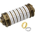 thumbnail image 1 of Da Vinci Code Mini Cryptex Metal Lock for Hiding Jewelry, Wedding Gifts, Valentine's Day and Christmas Gift Bronze Puzzle, 1 of 5