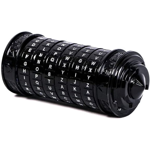 Da Vinci Code Mini Cryptex Valentine's Day Interesting Romantic Birthday Gifts for Her (Black) Puzzle