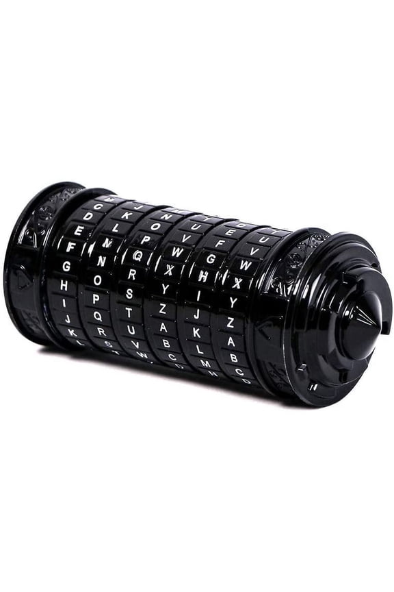 Da Vinci Code Mini Cryptex Valentine's Day Interesting Romantic Birthday Gifts for Her (Black) Puzzle