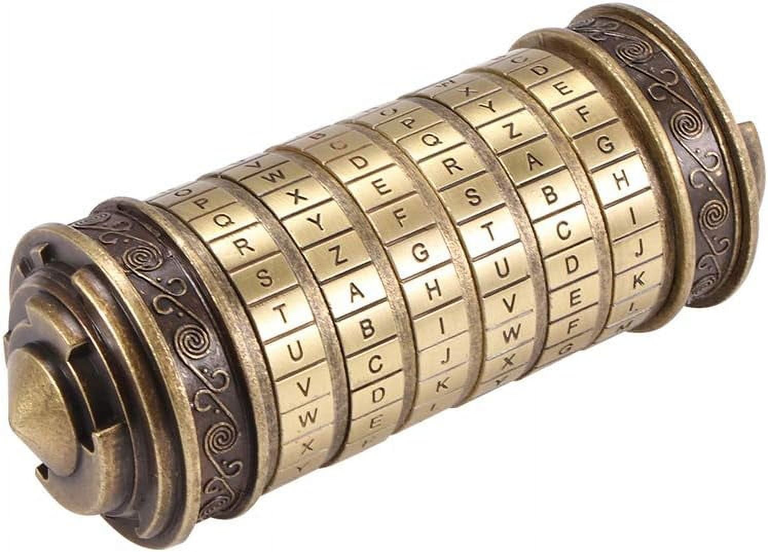 Da Vinci Code Puzzle Cylinder Lock Box, Lover Lock for Christmas