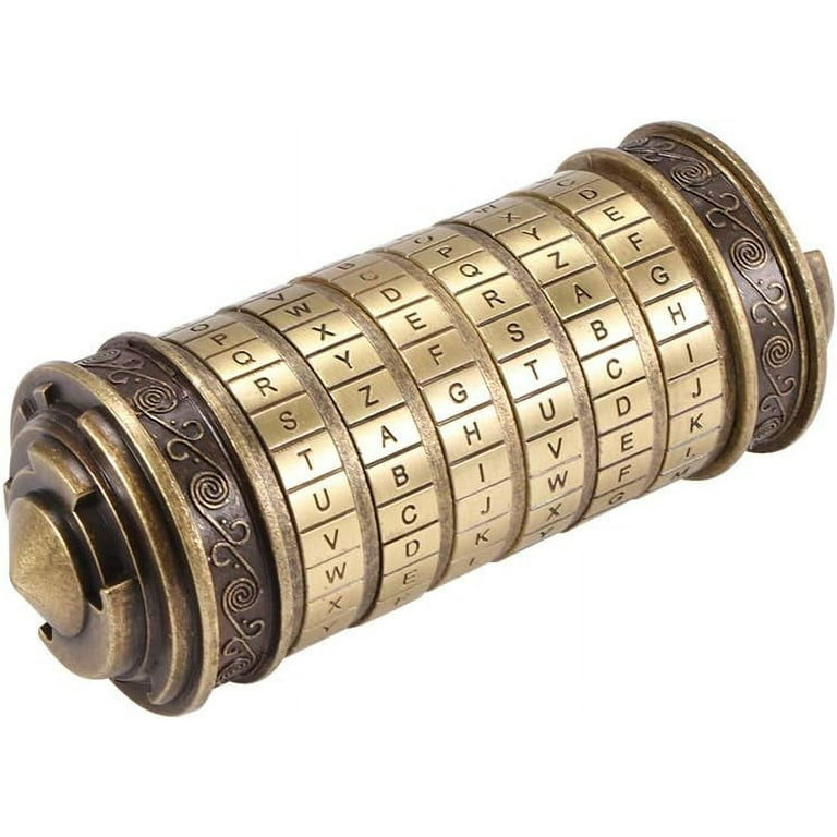Da Vinci Code Puzzle Cylinder Lock Box, Lover Lock for Christmas