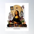 thumbnail image 1 of Da Vinci Collage - Monalisa Art Poster Wall Art, Modern Wall Decor For Living Room Bedroom, 8x12 UNFRAMED, 1 of 3