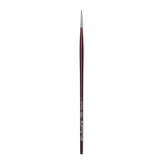 Da Vinci Grigio Synthetic Brush - Round, Long Handle, Size 0