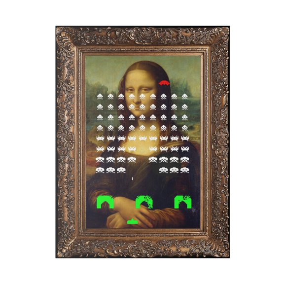 Da Vinci Invaders Canvas Wall Art by Stephen Chambers