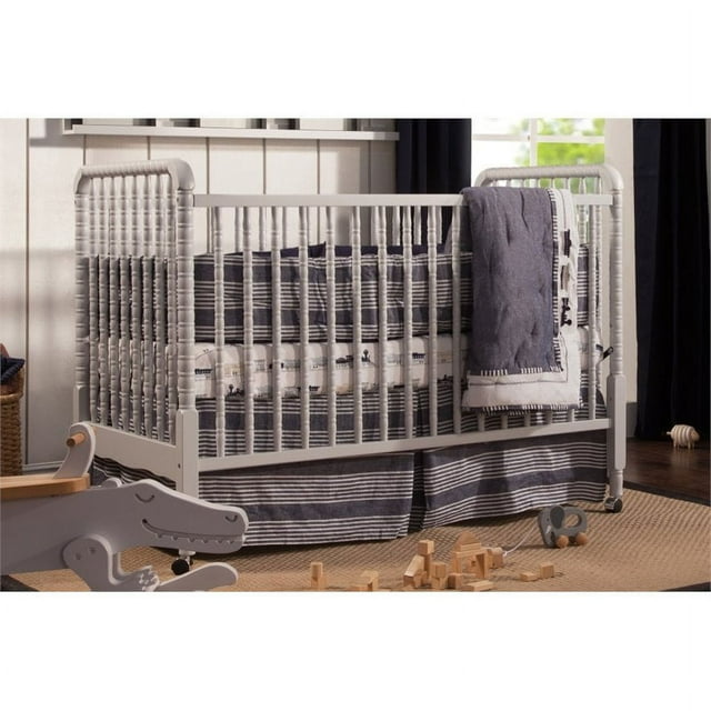 Da Vinci Jenny Lind 3 in 1 Convertible Wood Crib in Fog Gray