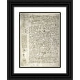 thumbnail image 1 of Da Vinci, Leonardo 11x14 Black Ornate Wood Framed with Double Matting Museum Art Print Titled - Codex Leicester: Science of Waves, 1 of 4