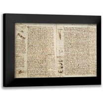Da Vinci, Leonardo 14x11 Black Modern Framed Museum Art Print Titled - The Codex Hammer