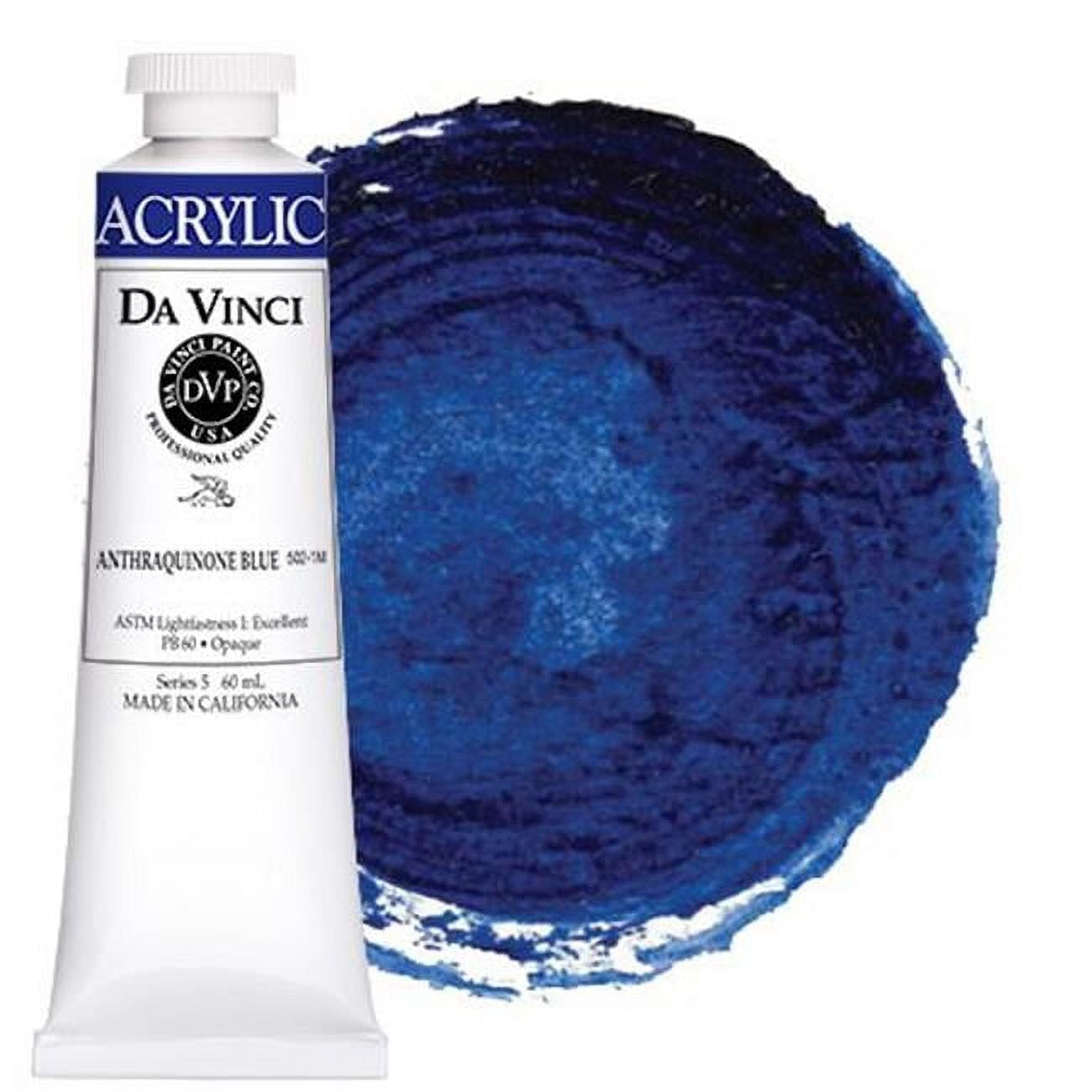 Da Vinci Paint 502-1M 60 ml HB Acrylic Paint - Anthraquinone Blue