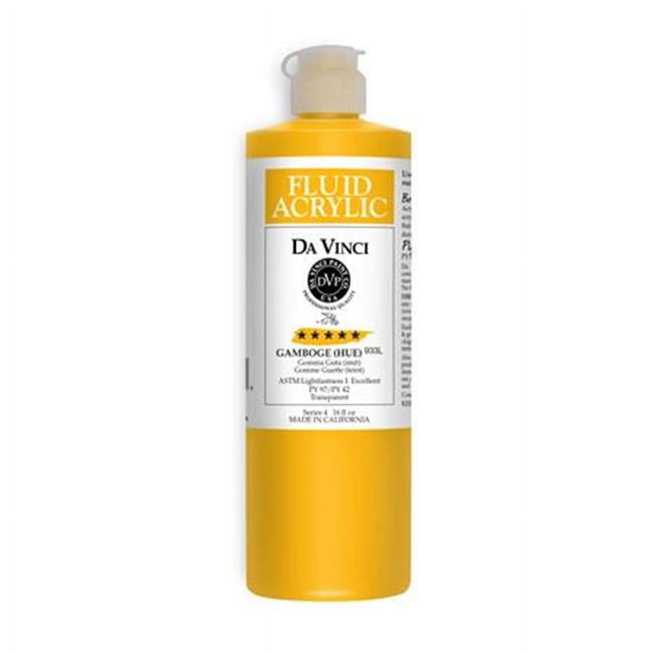 Da Vinci Paint 933L 16 oz Fluid Acrylic Paint - Gamboge