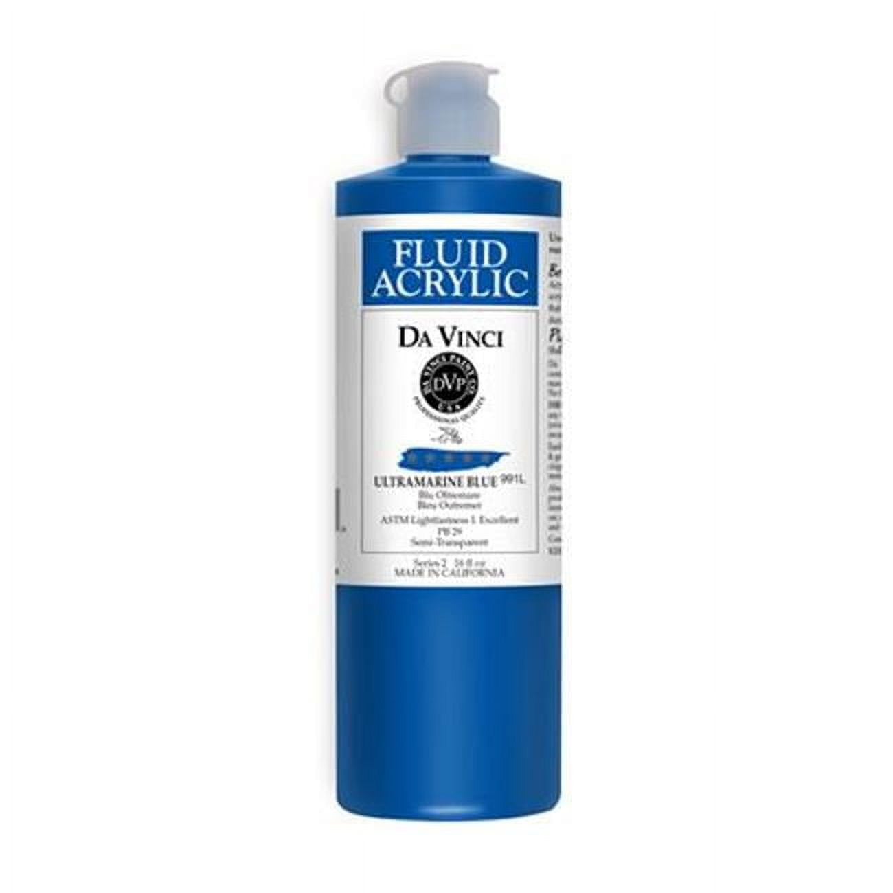 Da Vinci Paint 991L 16 oz Fluid Acrylic Paint - Ultramarine Blue