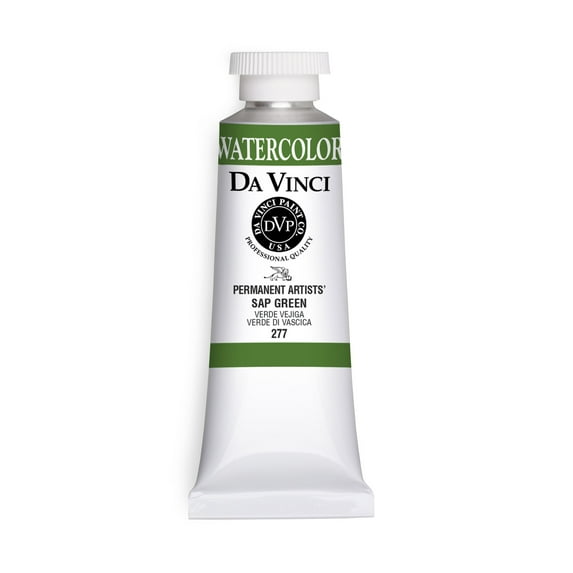 Da Vinci Paints Professional Watercolor, 37ml Tube, Sap Green