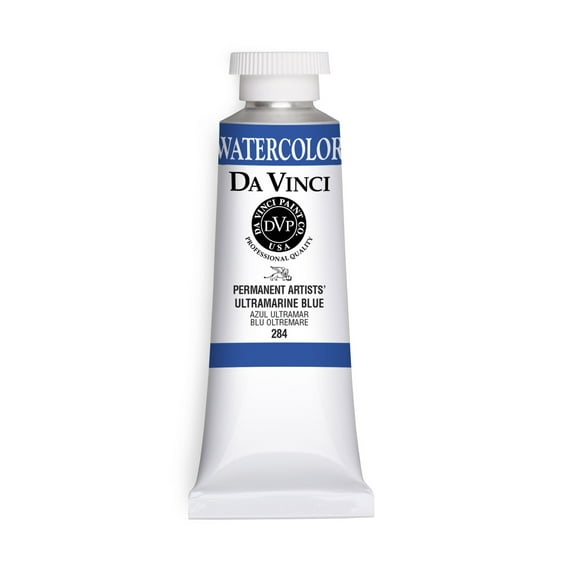 Da Vinci Paints Professional Watercolor, 37ml Tube, Ultramarine Blue
