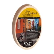 Da Vinci Pro Birch Wood Oval Panel 3/4" Deep   5x7" - Fine Textured, Warp Resistant, Lightweight & Rigid Oblong Panel   Perfect for Mounting Sanded Pastel or Watercolor Paper, Linen or Canvas