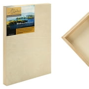 Da Vinci Pro Birch Wood Panel 7/8" Deep   11x14" - 4 Pack - Fine Textured, Warp Resistant, Lightweight & Rigid   Perfect for Mounting Sanded Pastel or Watercolor Paper, Linen or Canvas