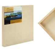 Da Vinci Pro Birch Wood Panel 7/8" Deep   6x6" - 12 Pack - Fine Textured, Warp Resistant, Lightweight & Rigid   Perfect for Mounting Sanded Pastel or Watercolor Paper, Linen or Canvas