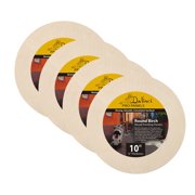 Da Vinci Pro Birch Wood Round Panel 3/4" Deep   10" Diameter, Pack of 4 - Fine Textured, Warp Resistant, Lightweight & Rigid   Perfect for Mounting Sanded Pastel or Watercolor Paper, Linen or Canvas