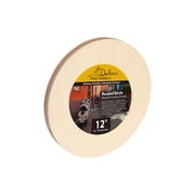 Da Vinci Pro Birch Wood Round Panel 3/4" Deep   12" Diameter - Fine Textured, Warp Resistant, Lightweight & Rigid   Perfect for Mounting Sanded Pastel or Watercolor Paper, Linen or Canvas