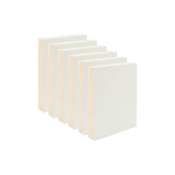 Da Vinci Pro Resist-Grip Coarse Textured Gesso Board, 4x8" - 6 Pack, 2" Depth Art Boards for Painting, White Acrylic Polymer with Quartz Sand, Warp-Resistant Cradled and Sealed MDF Panel