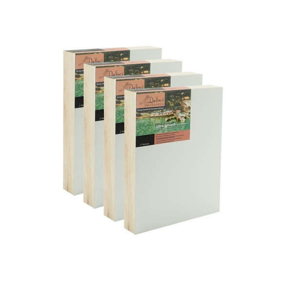 Da Vinci Pro Ultra Smooth Gesso Panels 2"" Panel (Single) 14x18"" - 4 Pack