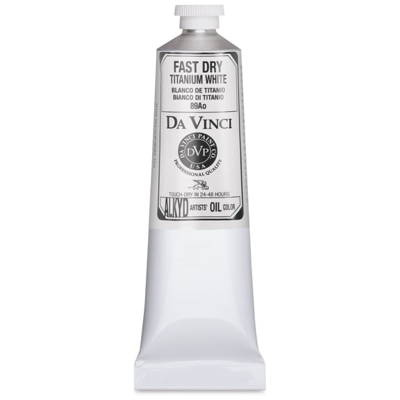 Da Vinci Professional Fast-Dry Alkyds - Titanium White, 150 ml Tube