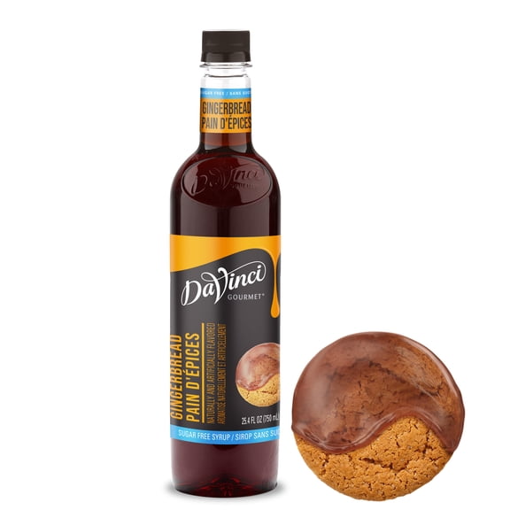 DaVinci Gourmet Sugar-Free Gingerbread Syrup, 25.4 Fluid Ounces (Pack of 1)