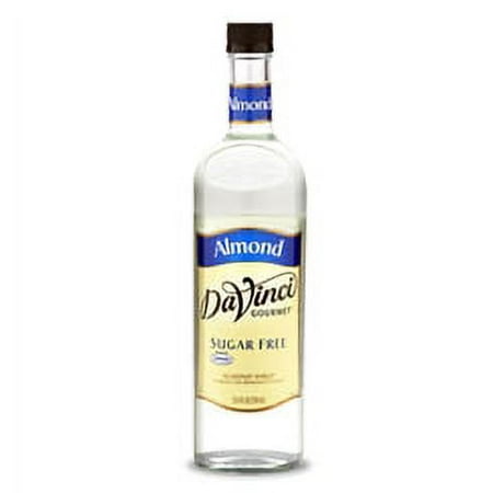 Da Vinci Sugar Free Syrup, Almond, 750 mL (Glass)