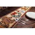thumbnail image 1 of DaDa Bedding Gingerbread Snowman Holiday Woven Tapestry Dining Table Runner (12917), 1 of 7