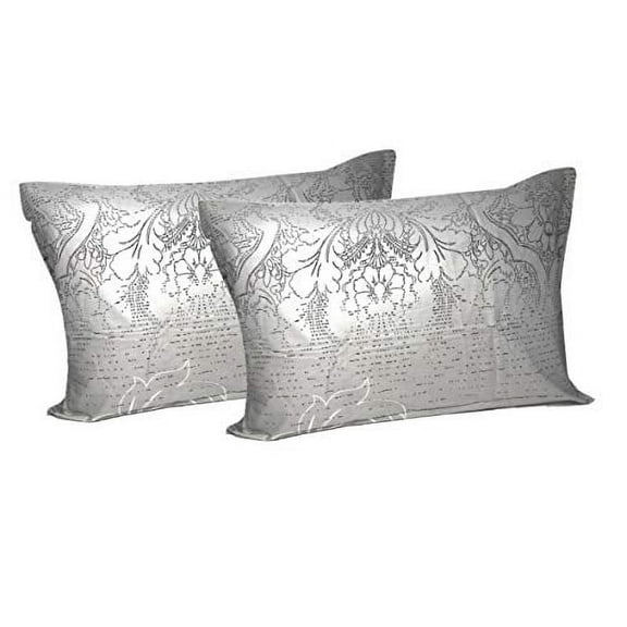 DaDa Bedding PC-8197 2-Piece Real Leaves Cotton Pillow Cover, 20 by 30-Inch