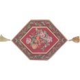 thumbnail image 1 of DaDa Bedding Romantic Floral Field of Roses Burgundy Red Tapestry Table Runner (5594), 1 of 6