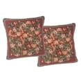 thumbnail image 1 of DaDa Bedding Set of Two Red Field of Roses Throw Pillow Covers w/ Inserts - 2-PCS - 18", 1 of 5