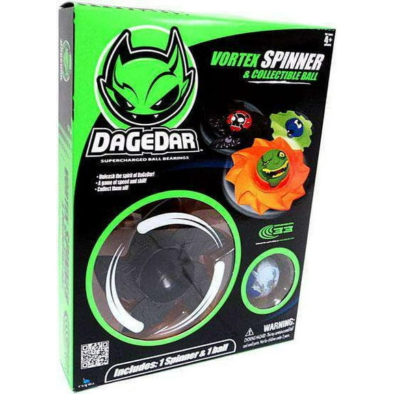 DaGeDar Vortex Spinner & Collectible Ball Set (Black)