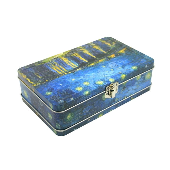 DaHo Starry Night Over The Rhone Metal Pencil Case, Assorted Colors