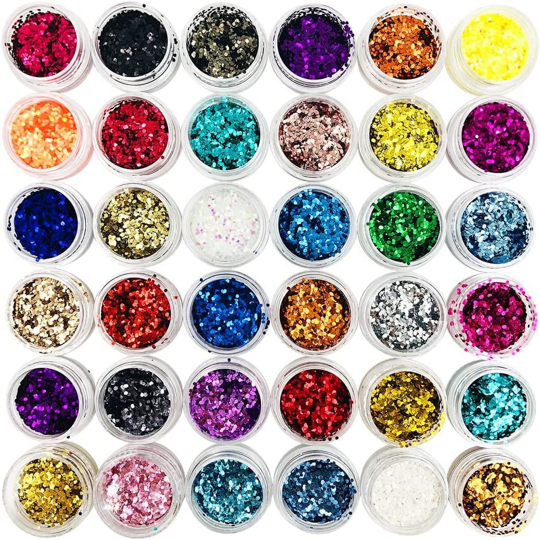 Foil Chip Glitter Pots Manicure Sequins, 3D DIY Gems Nail Art Decoration  Kit, Multicolor Gold Silver Flakes Acrylic Crystals Accessories Set,4 Boxes  