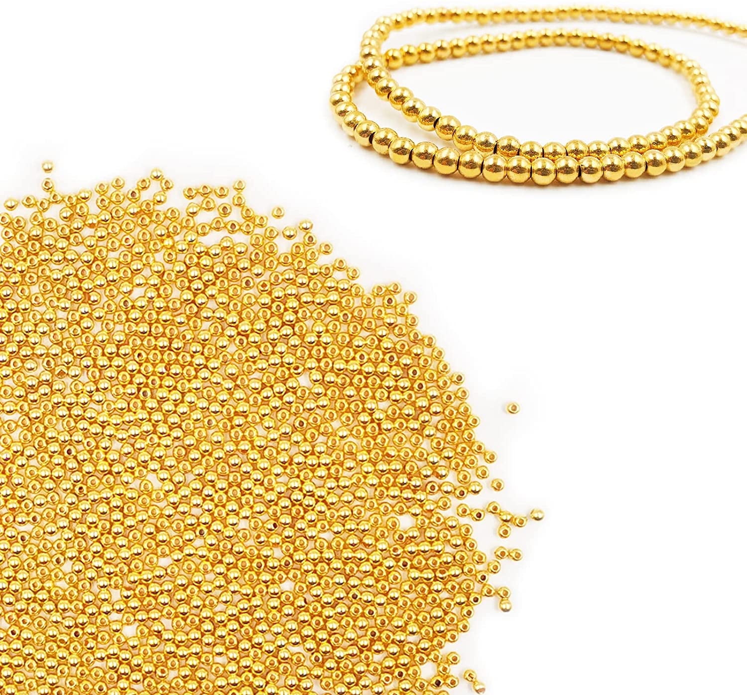 Shop Gold Beads for Jewelry Making Arts Crafts & Sewing Supplies