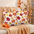 thumbnail image 1 of DaShan Maple Leaf Fall Pillow Cover 20x20 Set of 2,Autumn Decorative Pillow Cases Couch Cushion for Bedroom Home Decor, 1 of 6