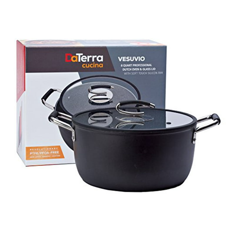 DaTerra Cucina Italian Ceramic Nonstick 8 Quart Dutch Oven DaTerra Cucina Italian Ceramic Nonstick 8 Quart Dutch Oven