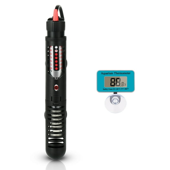 DaToo Aquarium Heater Fish Tank Heater Submersible 25 Watt, 1 Yr Warranty