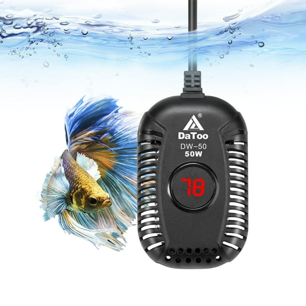 DaToo Small Aquarium Heater 50W Mini Fish Tank Heater 50 Watt