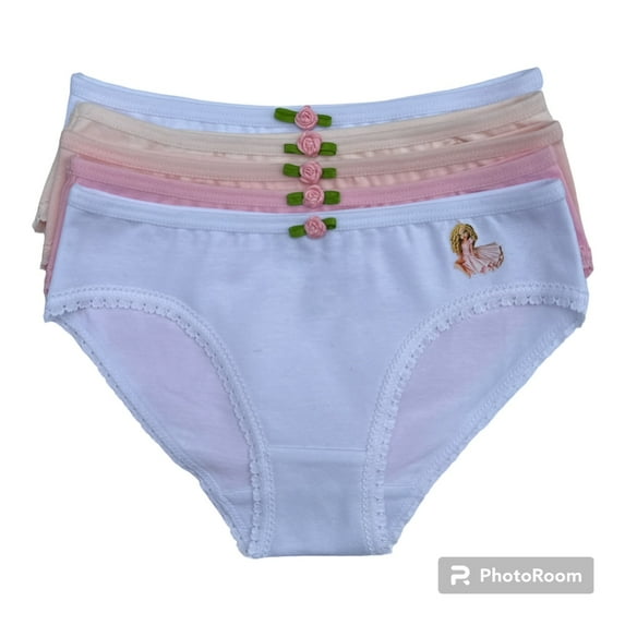 DaVi | Victoria Little Girls Bikini Underwear | Tagless | Soft Cotton Blend | Colorful | Barbie | Doll 5-Pack Size: 4-5T