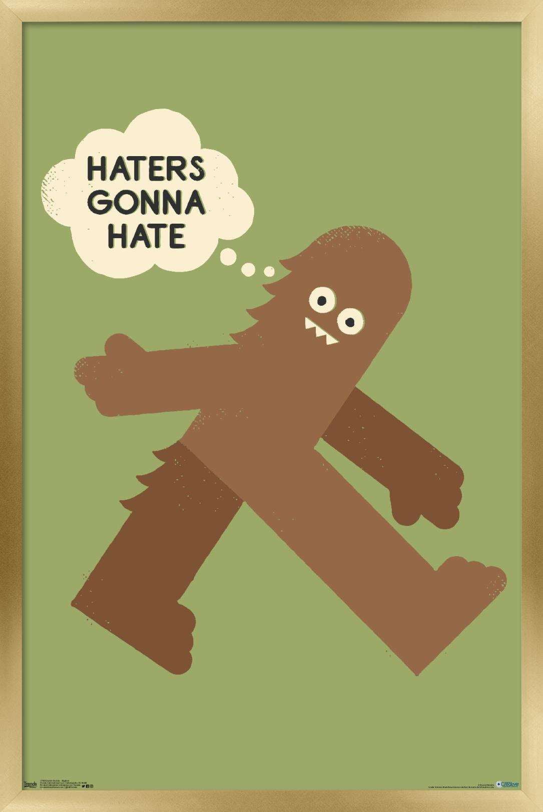 DaVid Olenick - Bigfoot Wall Poster, 14.725" x 22.375", Framed