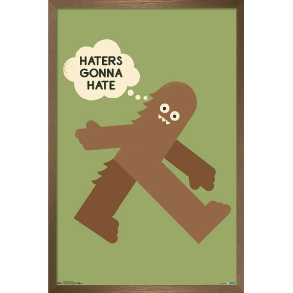 DaVid Olenick - Bigfoot Wall Poster, 22.375" x 34", Framed